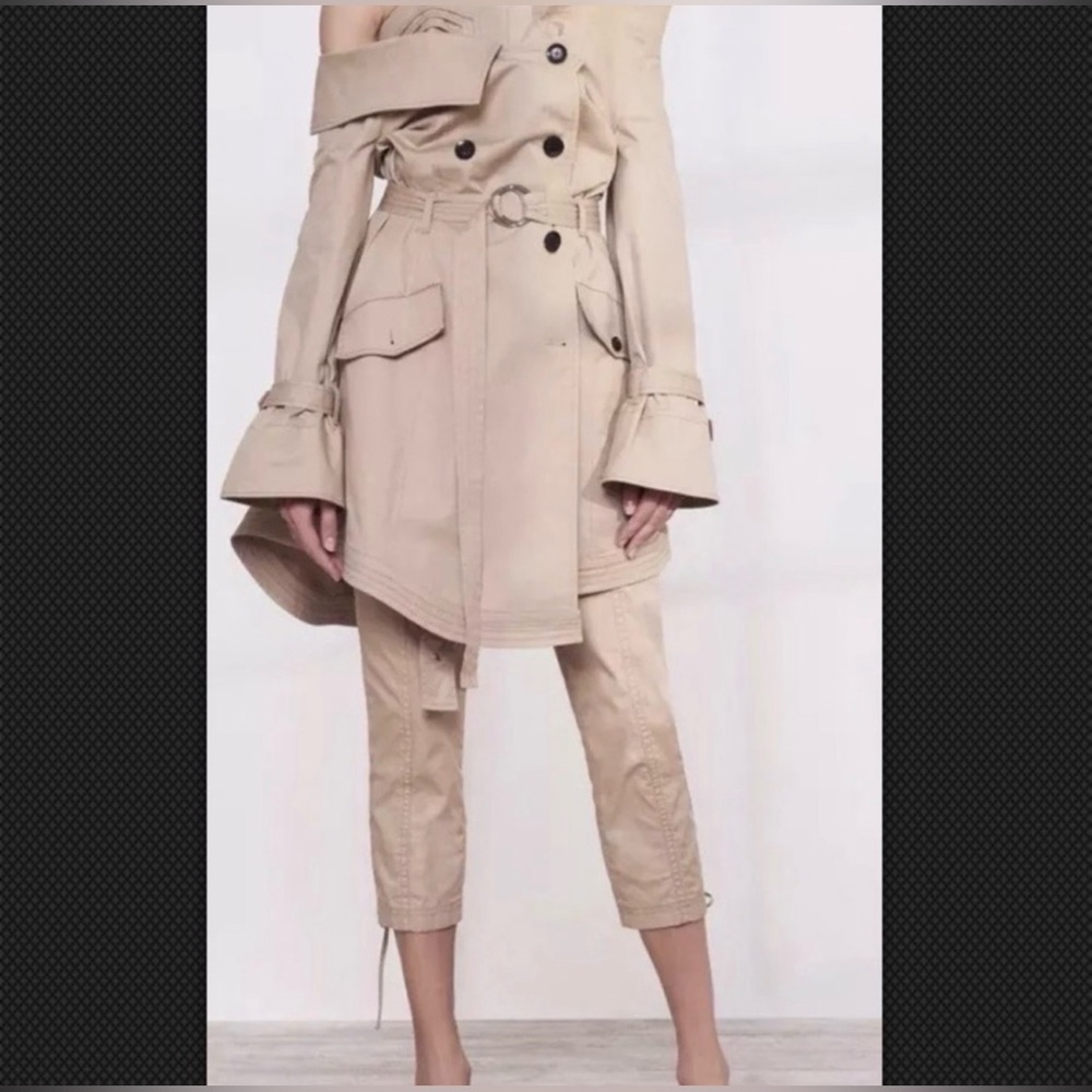 ✨ Marissa Webb Gia Pant Sandshell High Waist Paperbag Utility Pant Size 6 ✨ - Picture 12 of 12
